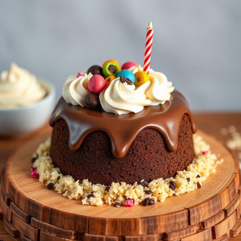 Bolo de aniversário de chocolate